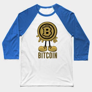 Bitcoin Mascotte Baseball T-Shirt